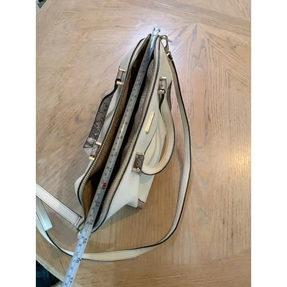 Kate Spade Savannah Parliament Square (Cement/Natural Snake) smooth leather bag - Picture 12 of 14